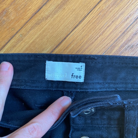 Wilfred free | Button Front Black Canvas Pants 4 - Picture 6 of 6